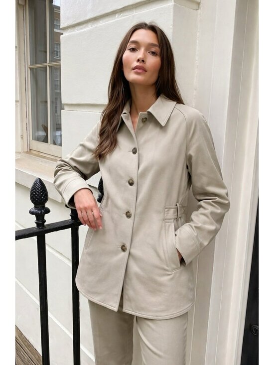 Aritzia Jackets & Blazers - Aritzia The Group by Babaton Balboa Coat Button Down Shacket Dry Basil Green A